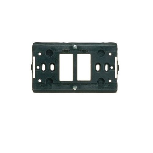 Supporto 2 fori rettangolare per scatola tonda Venus Marlanvil 1802.CG compatibile Magic
