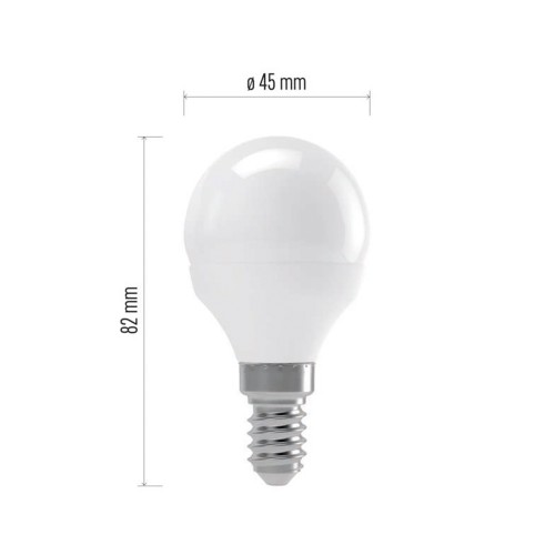 LAMPADINA LED SFERA 4W E14 4000K...