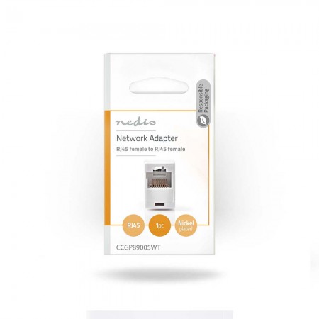 Giunto accoppiatore cavi di rete RJ45/RJ45 CAT5e femmina