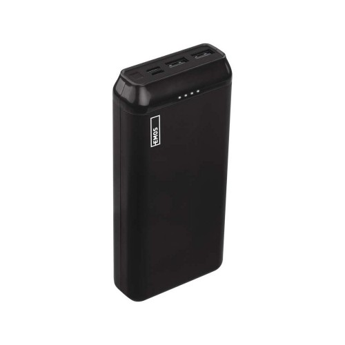 Powerbank EMOS Alpha2 20000mAh 10W nero 3 porte USB alta capacità viaggi lunghi autonomia estrema passthrough robusto