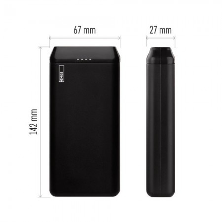 Powerbank EMOS Alpha2 20000mAh 10W 3 Porte USB-A USB-C Capacità Massima Nero | B0527B
