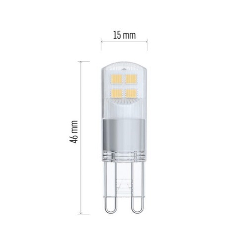 Lampadina LED G9 1.9W (21W) 3000K -...