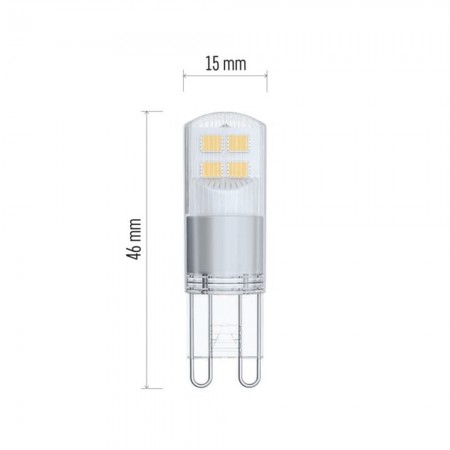 Lampadina LED G9 1.9W (21W) 3000K - Garanzia 3 anni | EMOS ZQ9524