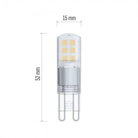 Lampadina LED G9 2.5W (32W) 3000K - Garanzia 3 anni | EMOS ZQ9535