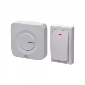 campanello senza fili bianco EMOS P5729 pulsante senza batteria