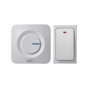 campanello senza fili bianco EMOS P5729 pulsante senza batteria 2