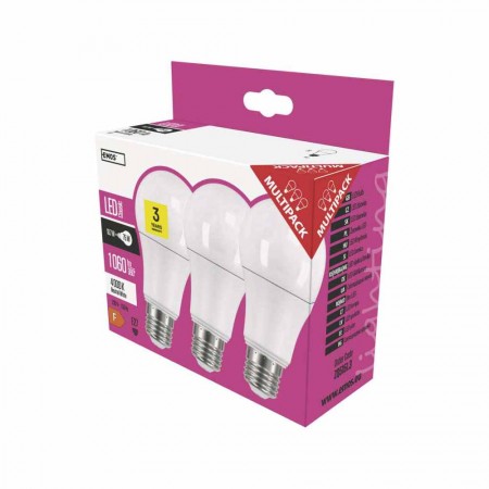 Pack 3 Lampadine LED 10.5W (75W) 4000k: Risparmio e Luminosità | Emos ZQ5151.3