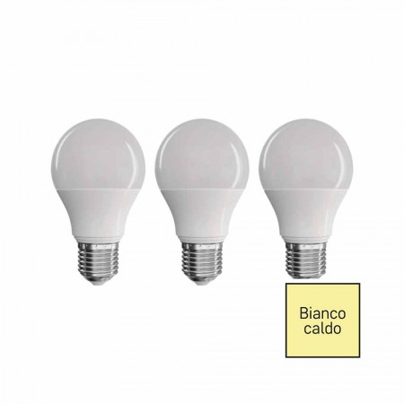 SET 3 LAMPADINE LED E27 8.5W (60W) 2700K 806LM GOCCIA EMOS ZQ5140.3