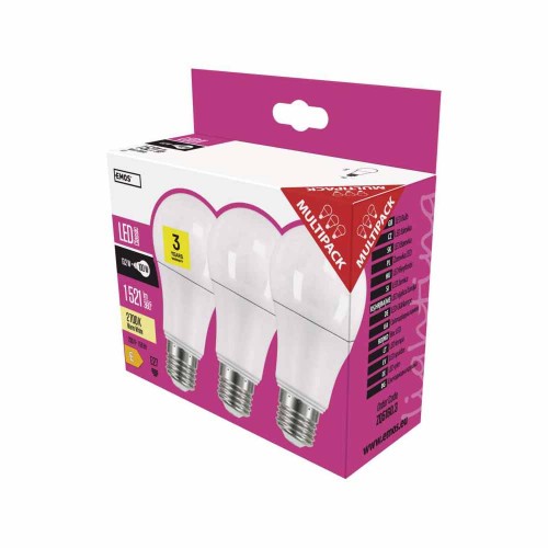 Pack 3 Lampadine LED 13.2W (100W)...