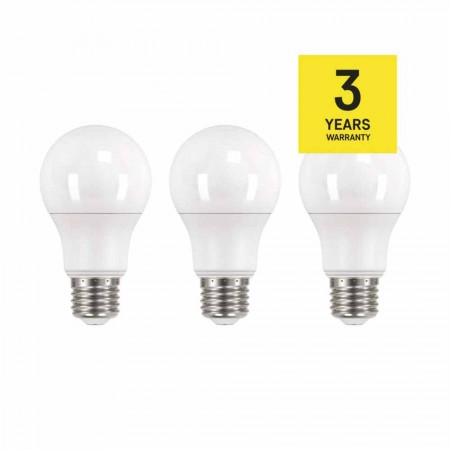 Pack 3 Lampadine LED 10.5W (75W) 2700k: Risparmio e Luminosità | Emos ZQ5150.3