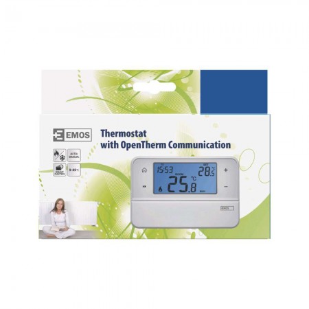 Cronotermostato Controllo Temperatura Efficiente  - OpenTherm | Emos P5606T