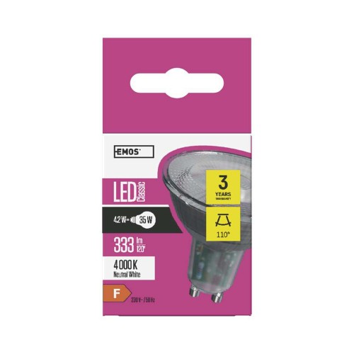 Lampadina LED GU10 4,2W (35W) 4000k -...