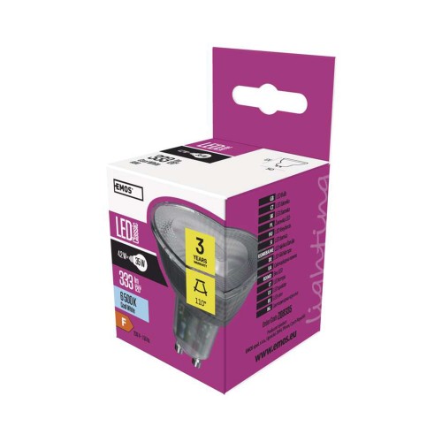 Lampadina LED GU10 4,2W (35W) 6500k -...