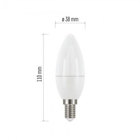 LAMPADINA LED OLIVA 7.3W (60W) E14 4100K 806LM EMOS ZQ3231