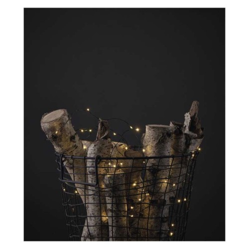 Catena LED Filo Verde: 40 Luci Calde...