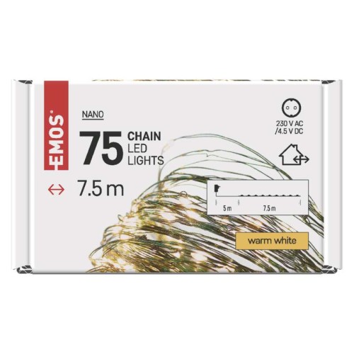 Catena NANO LED: 75 LED Caldi, Timer,...