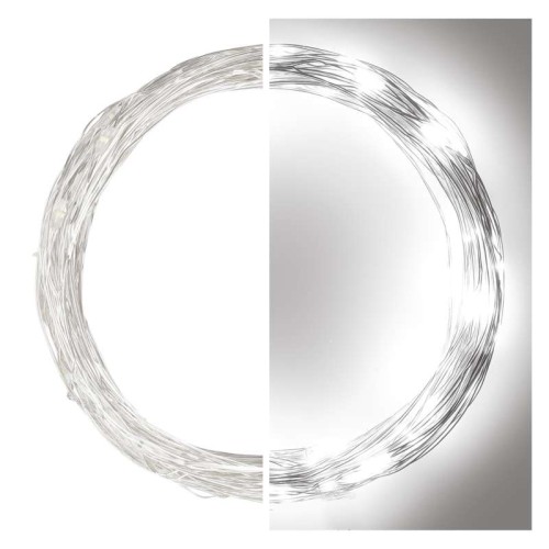 Catena NANO LED: 100 LED Luce Fredda, Timer, 10mt