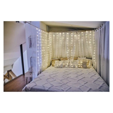 Tenda NANO LED 240 Luci Calde, 1.7X2MT, 8 Giochi di Luce, Interno Esterno | Emos D3EW01