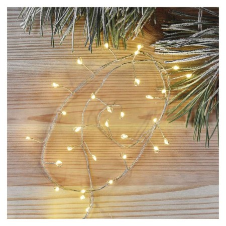 Catena NANO CLUSTER a Batterie: 100 LED Luce Calda, Filo Oro | Emos D3FW01