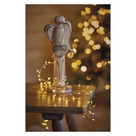 Catena NANO CLUSTER a Batterie: 100 LED Luce Calda, Filo Oro | Emos D3FW01