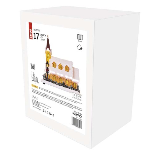 Chiesetta Innevata 6 LED a Batteria...