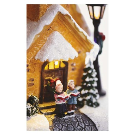 Chiesetta Innevata 6 LED a Batteria Decorazione Natalizia | Emos DCLW12