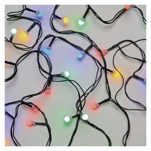 Catena Luminosa LED 80 CHERRY Multicolore, 8mt, Timer, Esterno | Emos D5AM