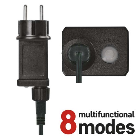 Catena Luminosa LED 80 CHERRY Multicolore, 8mt, Timer, Esterno | Emos D5AM