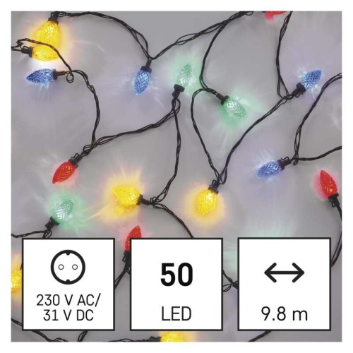 CATENA LUMINOSA 50 LED PIGNA...