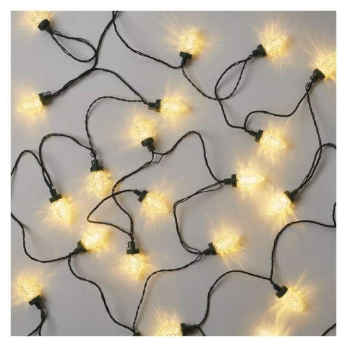 CATENA LUMINOSA 50 LED PIGNA LUCE BIANCA CALDA 9.8MT MULTIFUNZIONE IP44 INTERNO ESTERNO