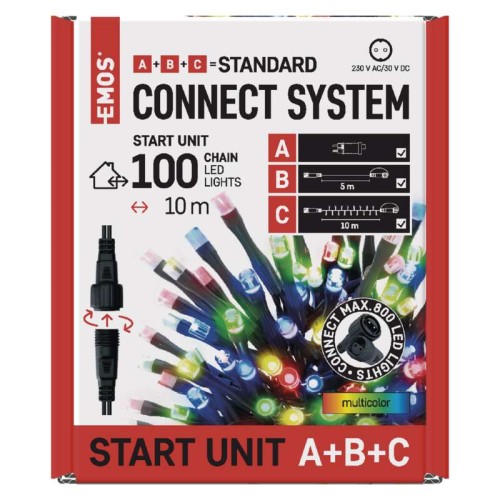 CATENA LUMINOSA 100 LED LUCE...