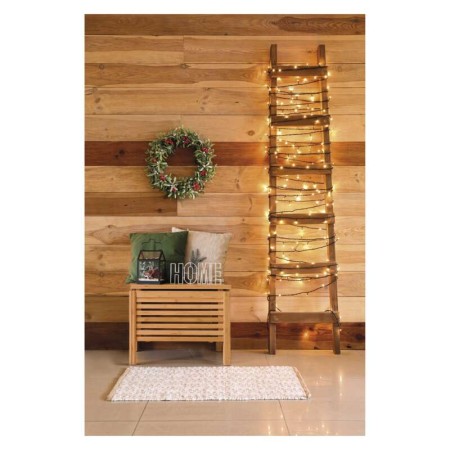 CATENA LUMINOSA 100 LED LUCE BIANCA CALDA C/TIMER 10MT IP44 INTERNO ESTERNO