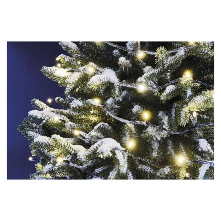 CATENA LUMINOSA 100 LED LUCE BIANCA CALDA C/TIMER 10MT IP44 INTERNO ESTERNO