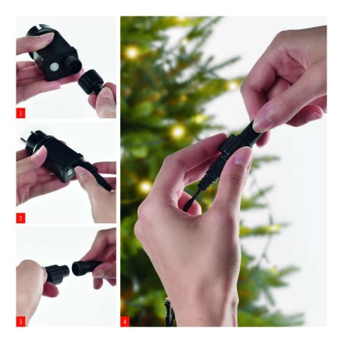 CATENA LUMINOSA 100 LED LUCE BIANCA...