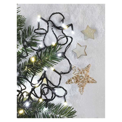 CATENA LUMINOSA 120 LED LUCE BIANCA...