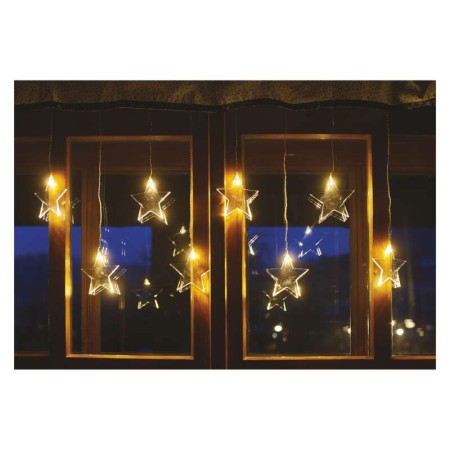 Tenda natalizia LED 8 Stelle Luci Calde, 45x84 cm, Interno Esterno | Emos DCGW02