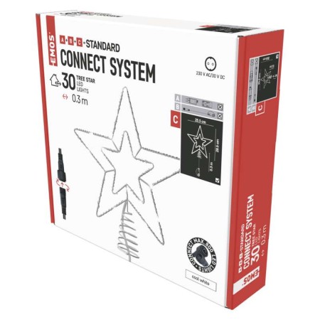 Stella di Natale LED h28.5cm Luce Fredda - Interni/Esterni, Alimentatore Escluso | EMOS D1ZC01