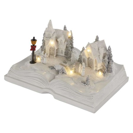 VILLAGGIO NATALIZIO LIBRO LED H12,5 CM A BATTERIE DA INTERNO