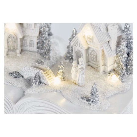 VILLAGGIO NATALIZIO LIBRO LED H12,5 CM A BATTERIE DA INTERNO