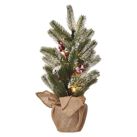 ALBERO DI NATALE 20 LED H. 52CM A BATTERIE C/TIMER DAINTERNO