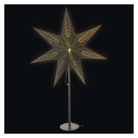 Stella di Natale Verde in Carta su Supporto - Illumina la Magia delle Feste | Emos DCAZ13