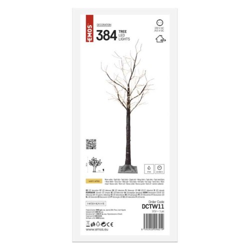 ALBERO 380 LED LUCE BIANCA CALDA H...