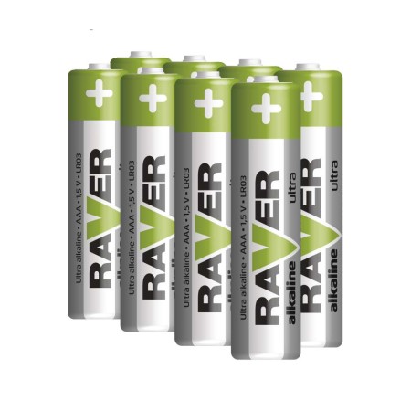 BATTERIA MINISTILO ALCALINA 8PZ  LR03 (AAA) RAVER - EMOS B79118