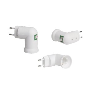 Portalampada E27 con Interruttore e Spina 10A Rotante 2