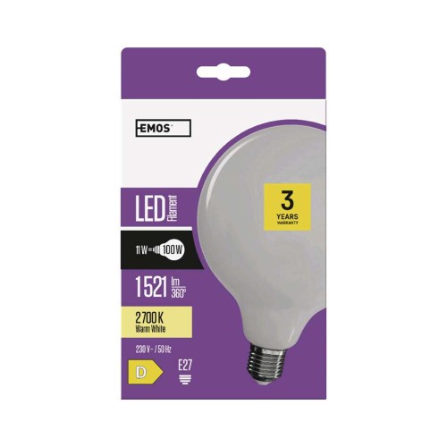 Globo LED filamento d.125 11W (100W)...