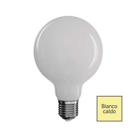 Globo LED filamento d.95 7.8 (75W) 2700K vetro opale | Emos ZF2150