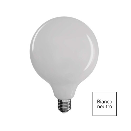 Globo LED filamento D.125 11W (100W) 4000K vetro opale | Emos ZF2161