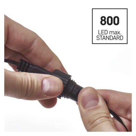 CAVO SPLITTER CONNECT SYSTEM 50CM NERO INTERNO ESTERNO EMOS D1ZB03