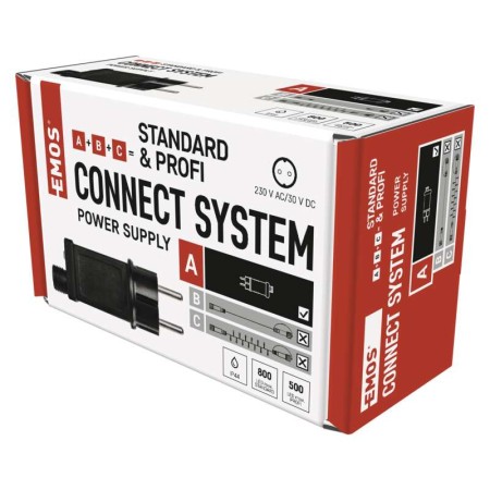 Alimentatore per luci natalizie CONNECT SYSTEM  STANDARD & PROFI nero con timer IP44 Emos D1ZB05