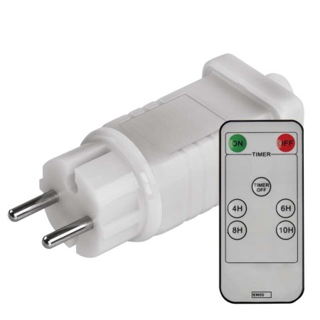 Alimentatore per luci natalizie CONNECT SYSTEM serie STANDARD & PROFI bianco c/teleconado IP44 EMOS D1ZW02